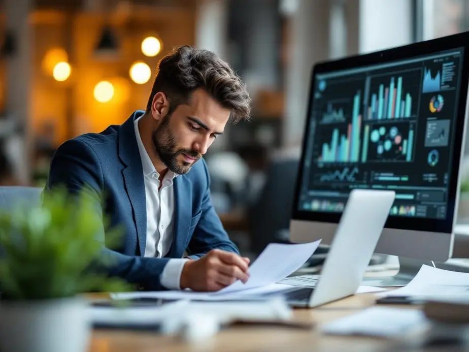 Ein Coach digitalisiert Dokumente und optimiert seine Büroabläufe.